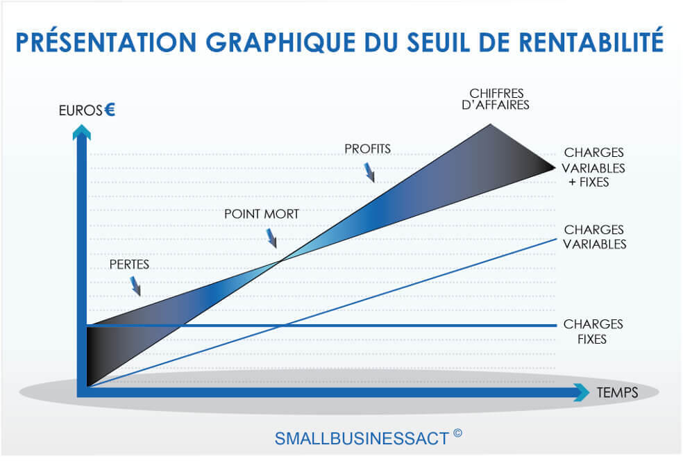 Seuil de rentabilité : Pertes, charges fixes, charges variables, chiffres d'affaires ....